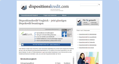 Desktop Screenshot of dispositionskredit.com